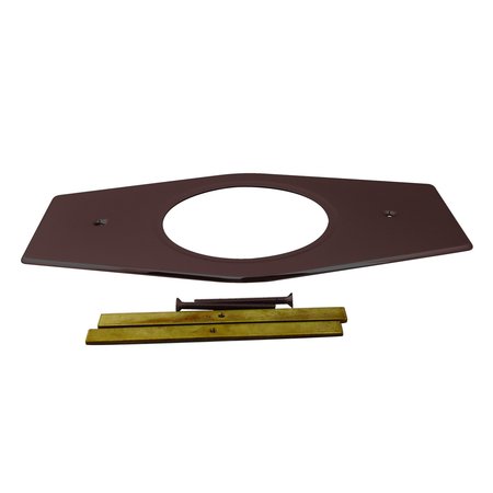 WESTBRASS One-Hole Remodel Plate for Moen and Delta in Oil Rubbed Bronze D502-12